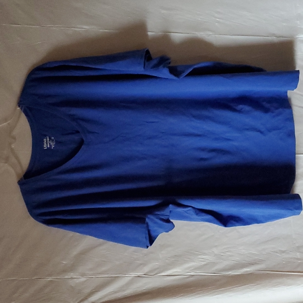 Catherines Liz & Me 4X short sleeve V-neck cotton/spandex blend top.  Soft comfy
